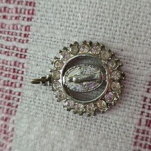Vintage Catholic Miraculous Medal Pendant - GUC